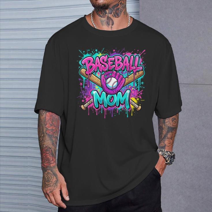 Baseball Mom Dripping Drip Sport Mama Mother's Day Women T-Shirt Gifts for Him Baseball Mom Dripping Drip Sport Mama Mother's Day Women T-Shirt Gifts for Him
