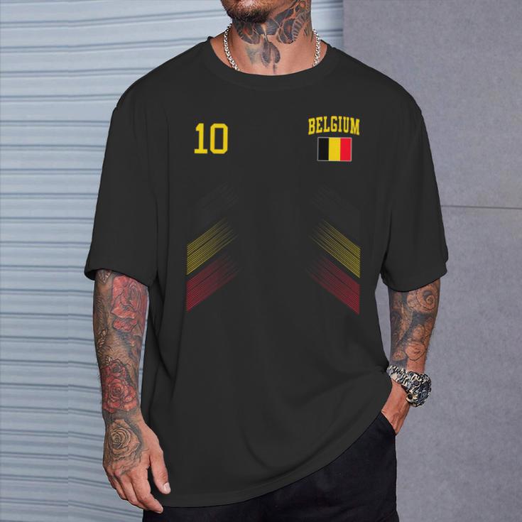 Belgische Flagge Belgischetolzliebhaber T-Shirt Geschenke für Ihn