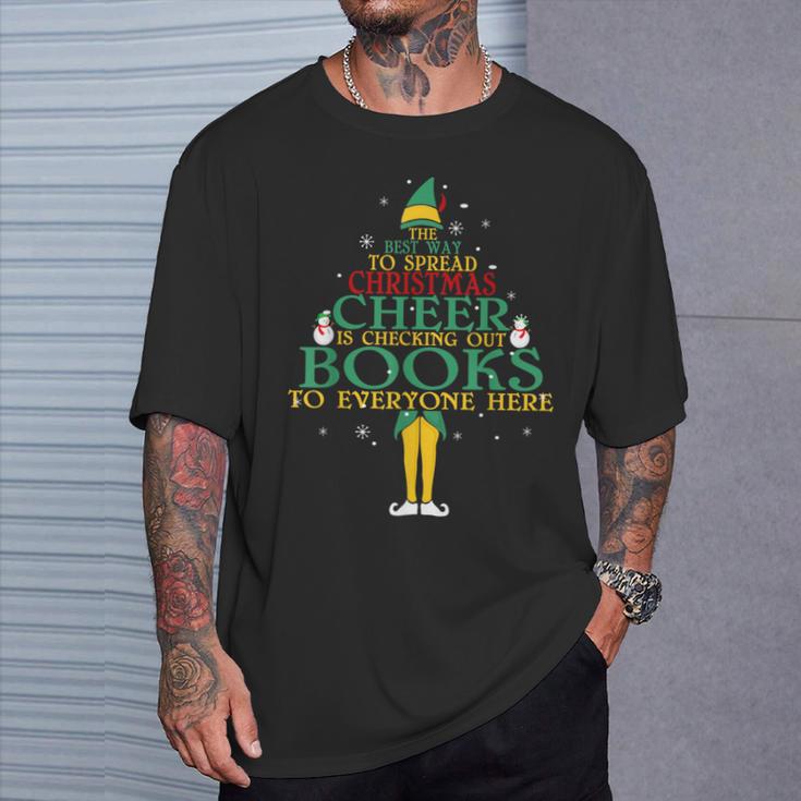 The Best Way To Spread Christmas Cheer Is Checking Out Books T-Shirt Gifts for Him