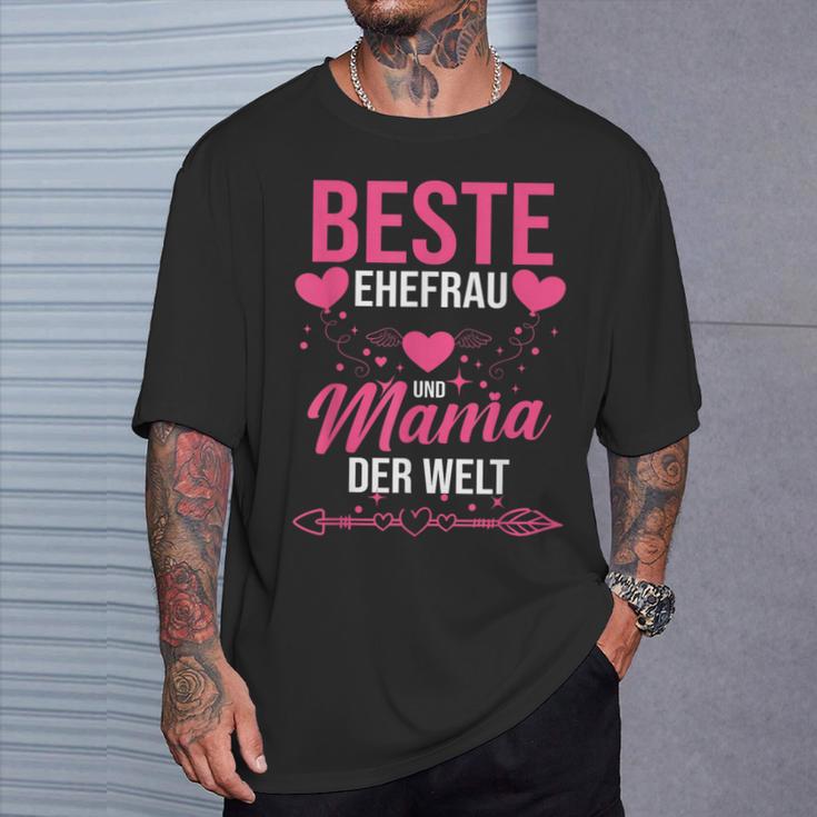 Beste Ehefrau Und Mama Der Welt T-Shirt Geschenke für Ihn