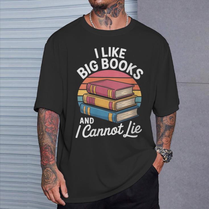 I Like Big Books Cannot Lie Librarian Reading Teacher T-Shirt Gifts for Him
