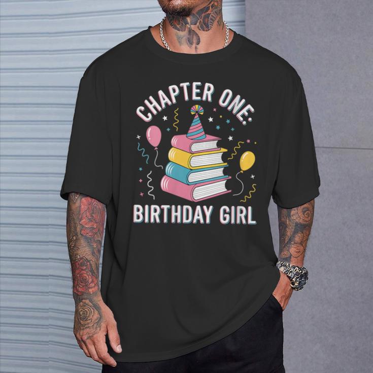 Birthday Girl Chapter One Book Themed T-Shirt Gifts for Him