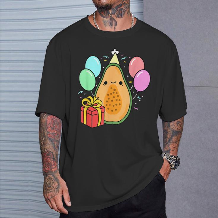 Birthday Papaya For Papaya Loverバースデーパパイヤ・フォー・パパイヤ・ラバー Tシャツ 彼への贈り物