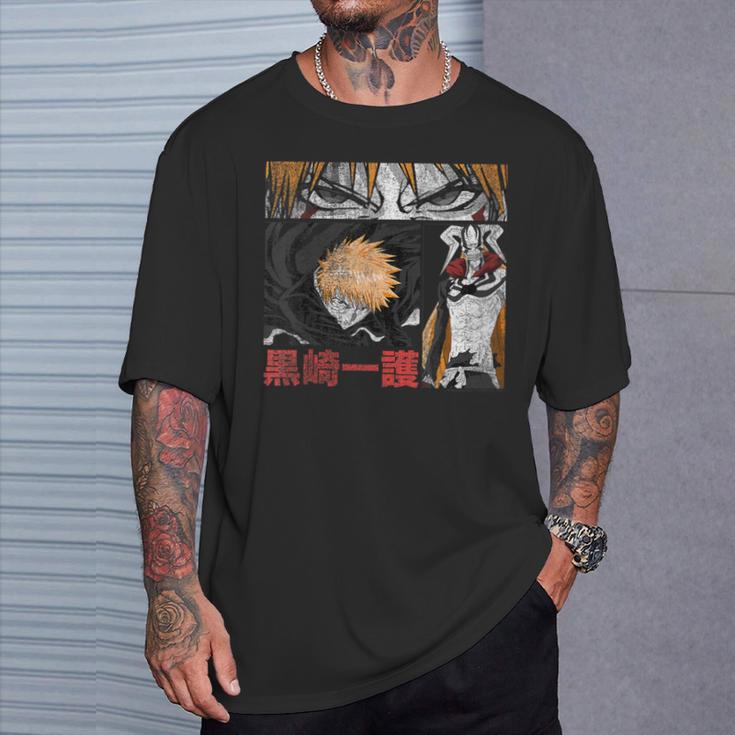 Bleach Graphic Ichigo Comic Book Style Anime T-Shirt Gifts for Him