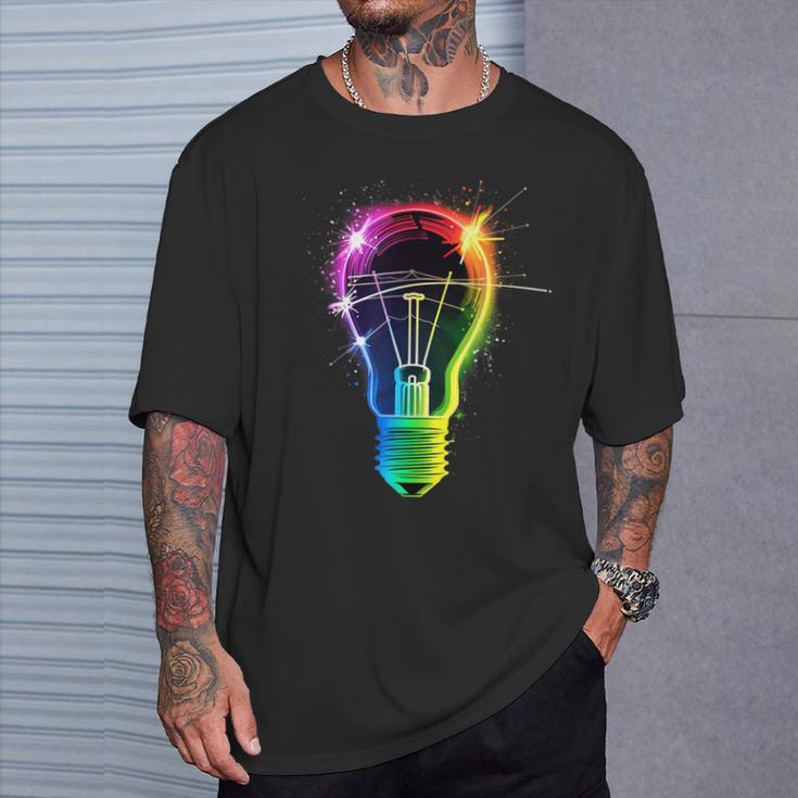 Bombilla Fresca Para Adultos Y Niños Camiseta unisex Regalos para él