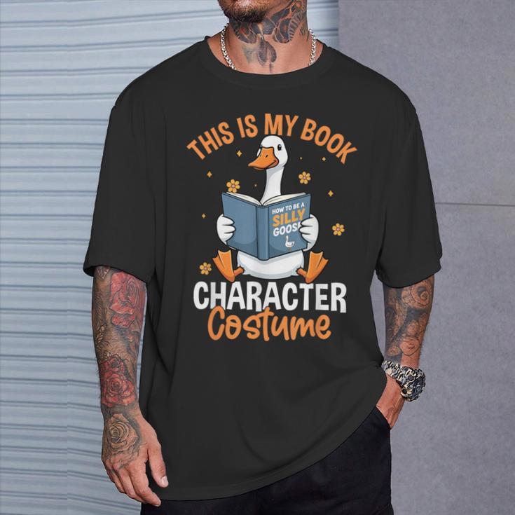 This Is My Book Character Costume Literacy Week T-Shirt Gifts for Him