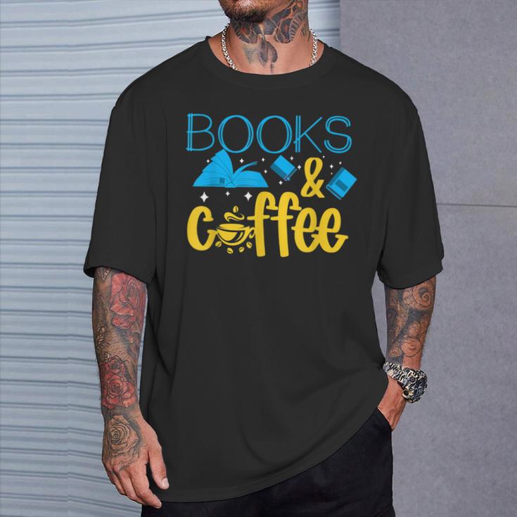 Book Coffee Drink Coffee Read Books Library Bookworm Nerd T-Shirt Gifts for Him Book Coffee Drink Coffee Read Books Library Bookworm Nerd T-Shirt Gifts for Him