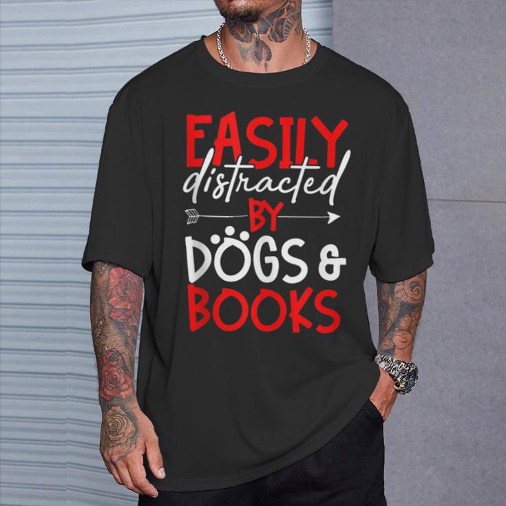 Book Dog Lover Reading Library Librarian T-Shirt Gifts for Him Book Dog Lover Reading Library Librarian T-Shirt Gifts for Him