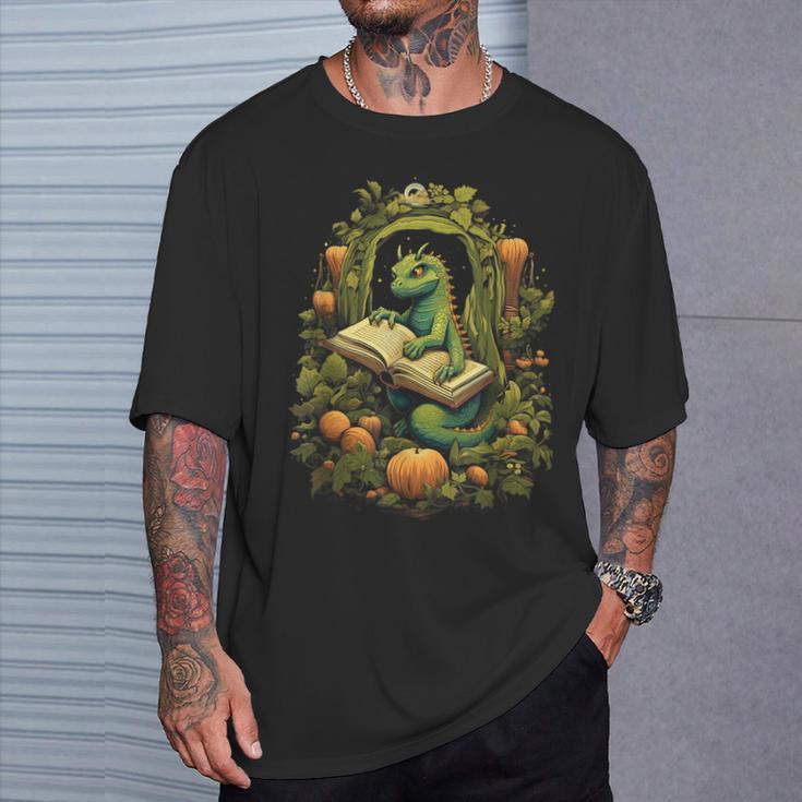 Book Dragon Reading Books Bookworm Fantasy T-Shirt Gifts for Him Book Dragon Reading Books Bookworm Fantasy T-Shirt Gifts for Him