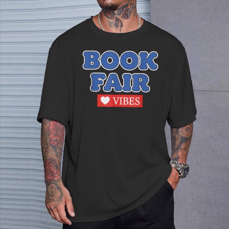Book Fair Vibes Kids Retro Book Fair Book Lover T-Shirt Gifts for Him