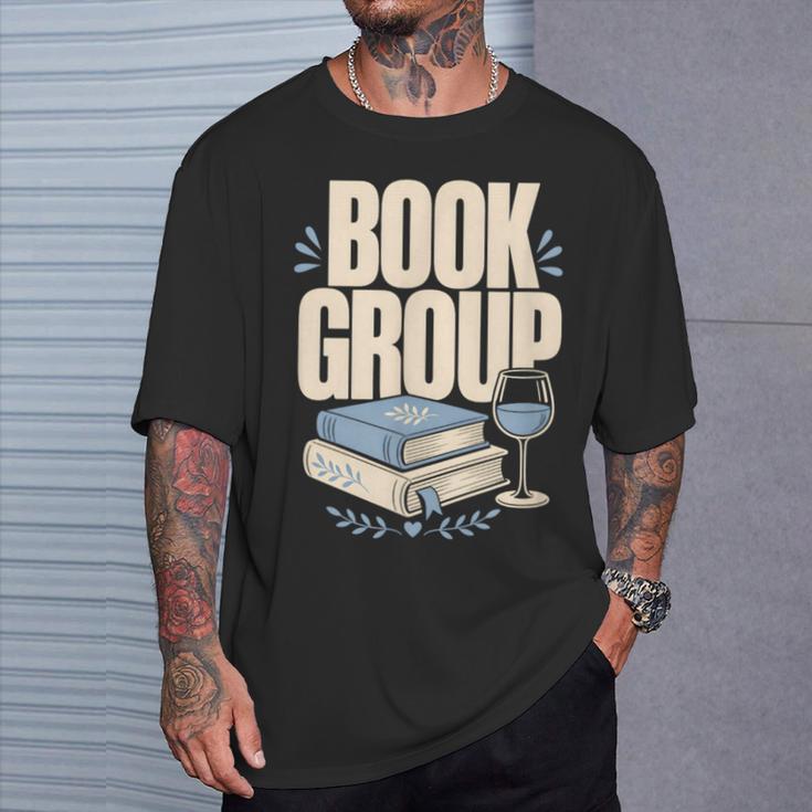 Book Group Reader Club Crew Cozy Nights Book Club T-Shirt Gifts for Him