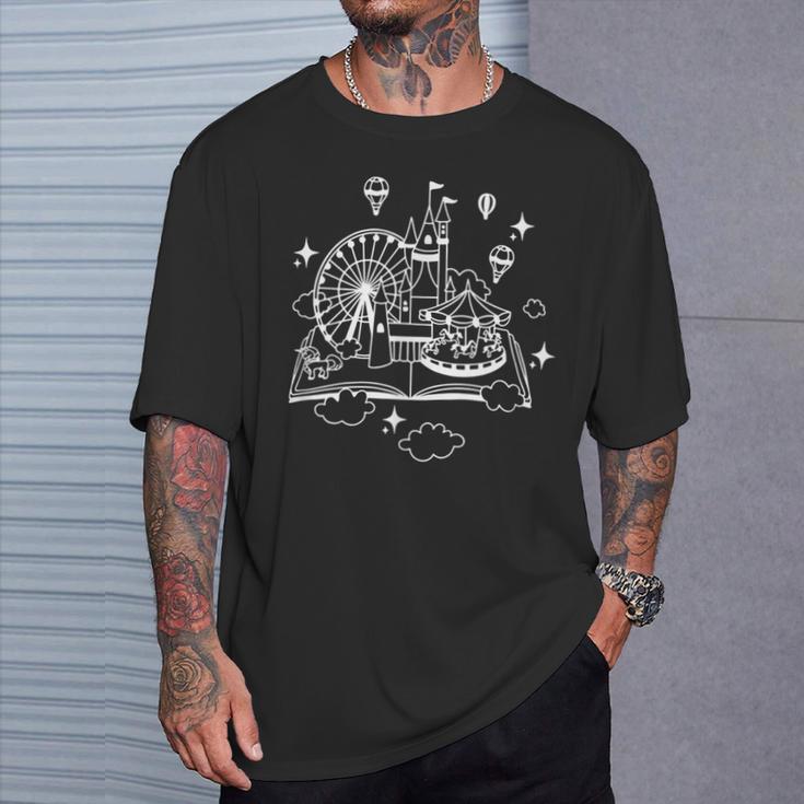 Book Lover Castle And Fantasy Park Adventure Reading Fans T-Shirt Gifts for Him Book Lover Castle And Fantasy Park Adventure Reading Fans T-Shirt Gifts for Him