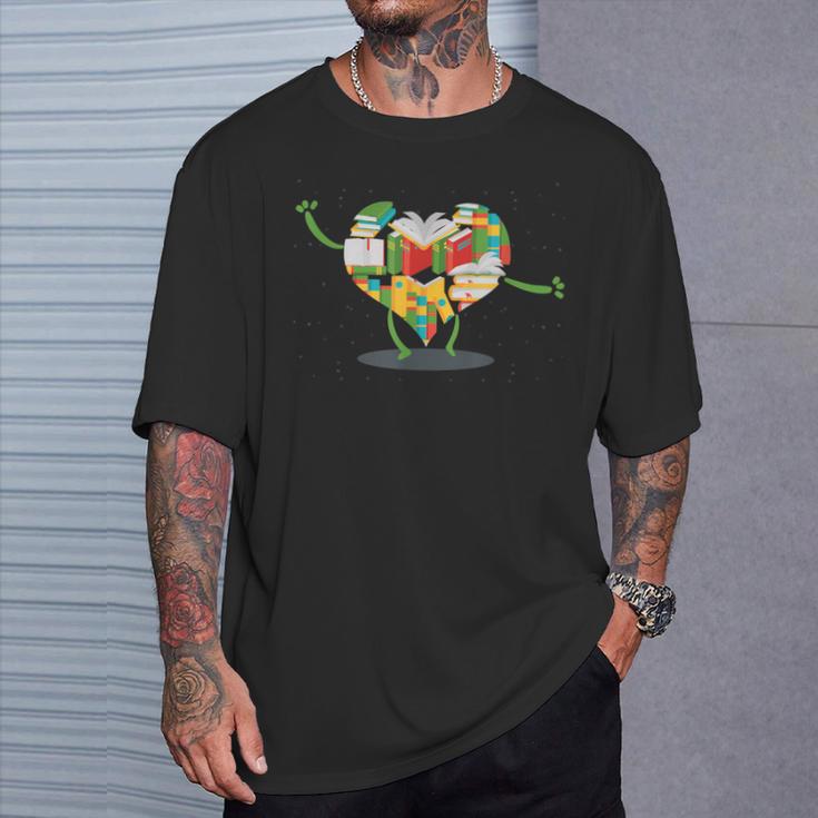 Book Lover Heart Shape Reading Club Librarian Bookworm T-Shirt Gifts for Him Book Lover Heart Shape Reading Club Librarian Bookworm T-Shirt Gifts for Him