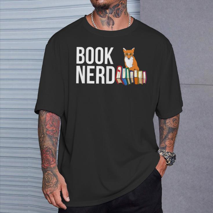 Book Nerd Book Lover T-Shirt Gifts for Him