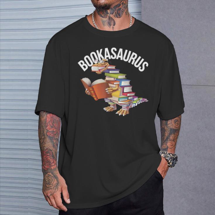 Book Reading Dinosaur T-Rex Dino Bookworm T-Shirt Gifts for Him Book Reading Dinosaur T-Rex Dino Bookworm T-Shirt Gifts for Him