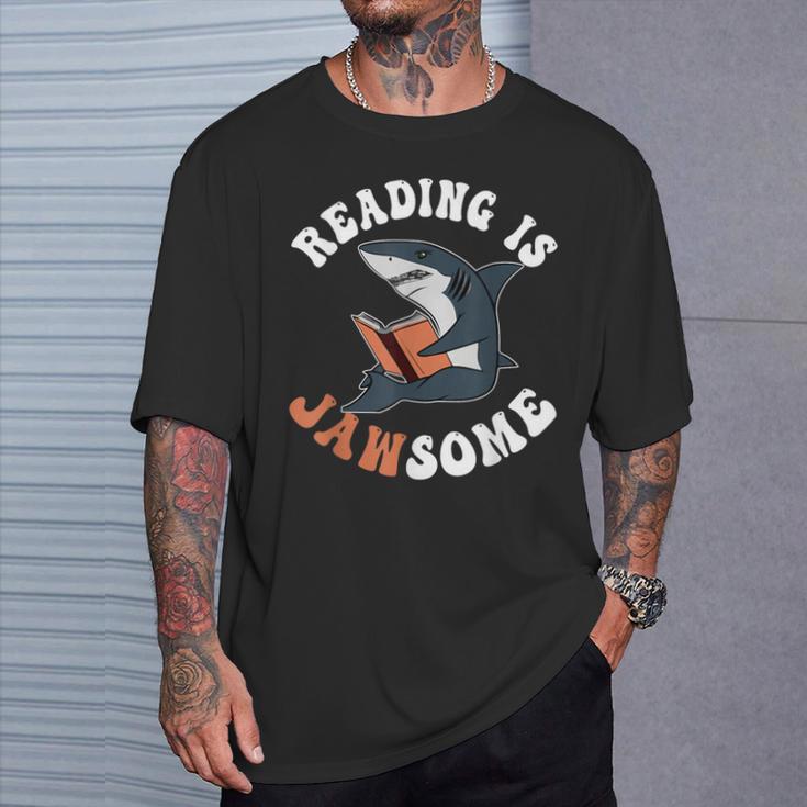 Book Reading Is Jawsome Reading Books T-Shirt Gifts for Him