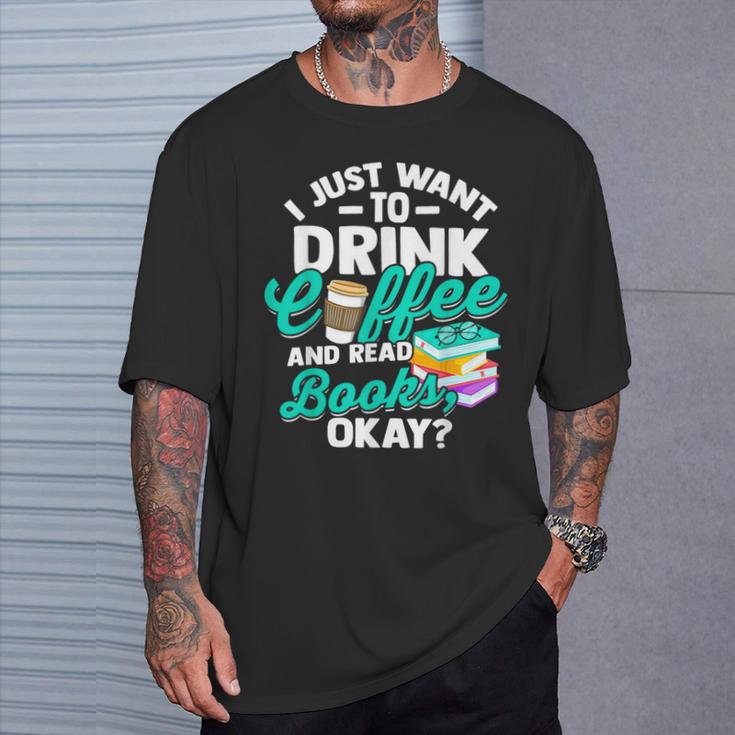 Book Reading For Library Literature Library Roman T-Shirt T-Shirt Gifts for Him