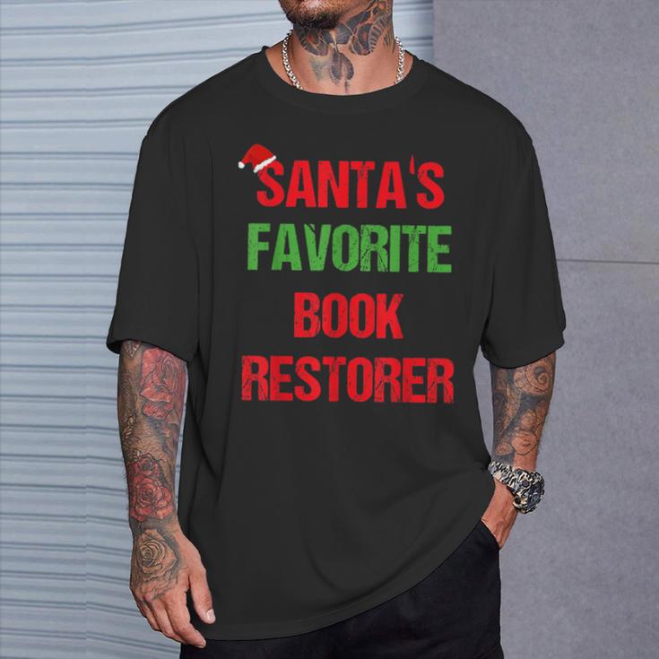 Book Restorer Pajama Christmas T-Shirt Gifts for Him Book Restorer Pajama Christmas T-Shirt Gifts for Him