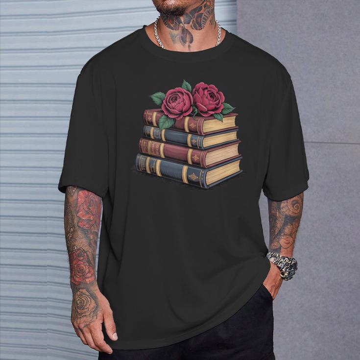 Book Roses SMUT Romance Book T-Shirt Gifts for Him