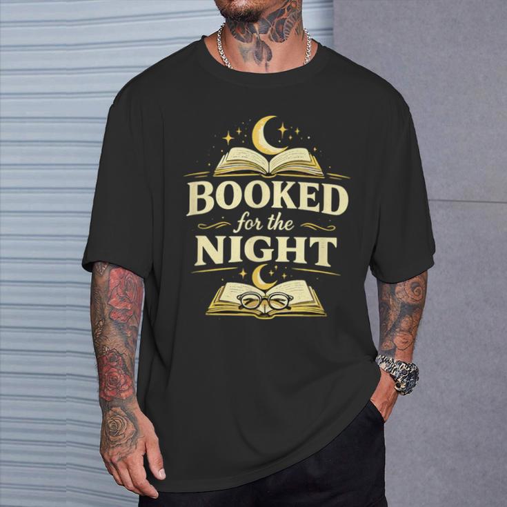 Booked For The Night Reading Quote Book Lovers T-Shirt Gifts for Him Booked For The Night Reading Quote Book Lovers T-Shirt Gifts for Him