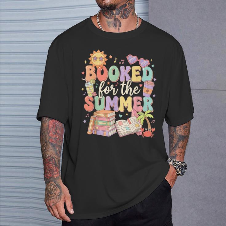 Booked For The Summer Cute Book Reading Women Girls T-Shirt Gifts for Him