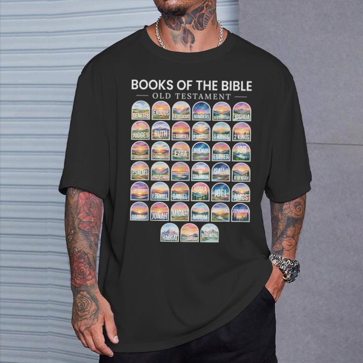 Books Of The Bible Old Testament Christian Bible Reader T-Shirt Gifts for Him Books Of The Bible Old Testament Christian Bible Reader T-Shirt Gifts for Him
