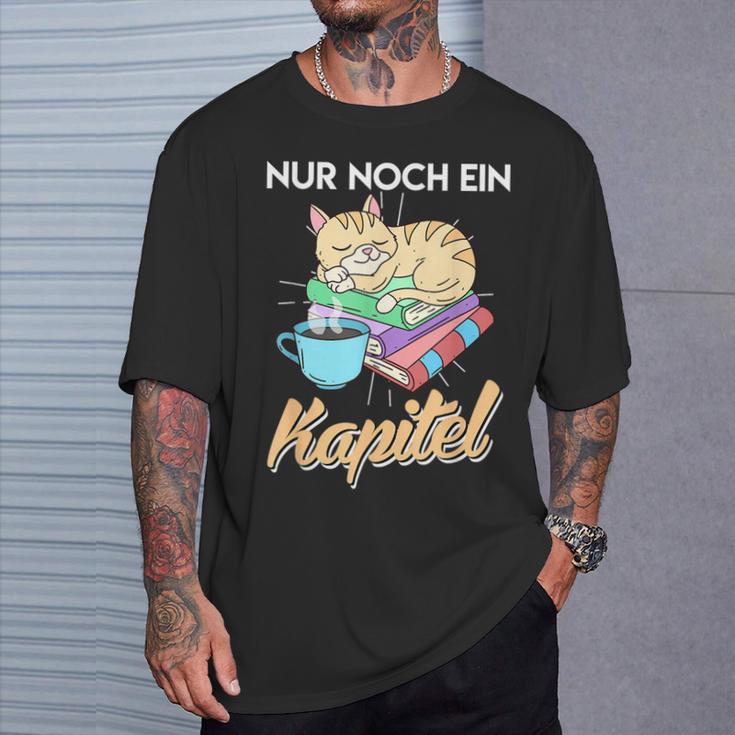 Books And Cats Saying Just One More Chapter T-Shirt Gifts for Him