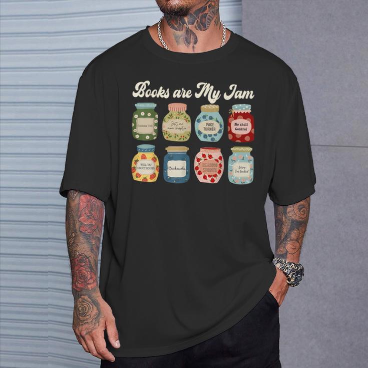 Books Are My Jam Shirt Book Lover Reader Reading Teacher T-Shirt Gifts for Him Books Are My Jam Shirt Book Lover Reader Reading Teacher T-Shirt Gifts for Him