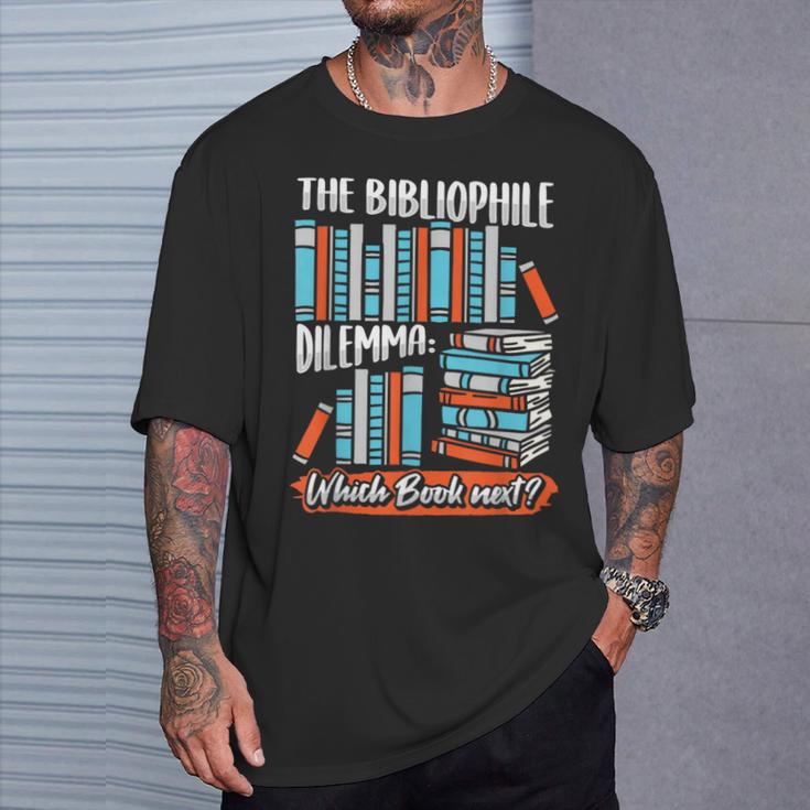 Bookworm For a Bibliophile Book Nerd T-Shirt Gifts for Him