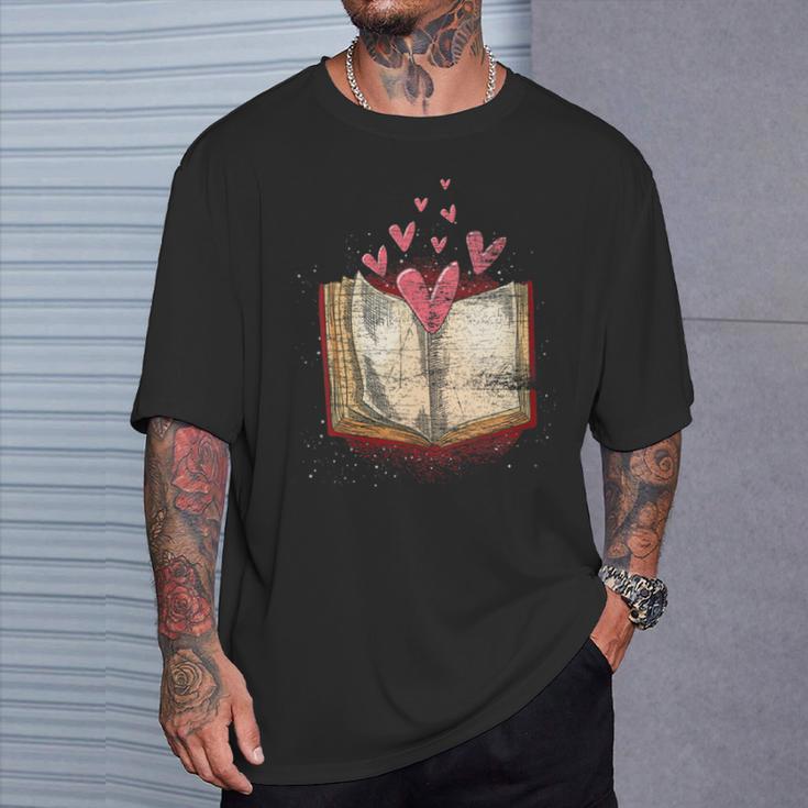 Bookworm Heart Librarian Book Nerd Library Reading T-Shirt Gifts for Him Bookworm Heart Librarian Book Nerd Library Reading T-Shirt Gifts for Him