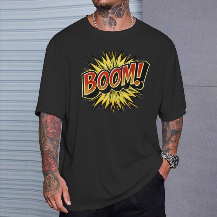 BOOM Comic Book Retro Artwork – Cartoon Collector T-Shirt Gifts for Him