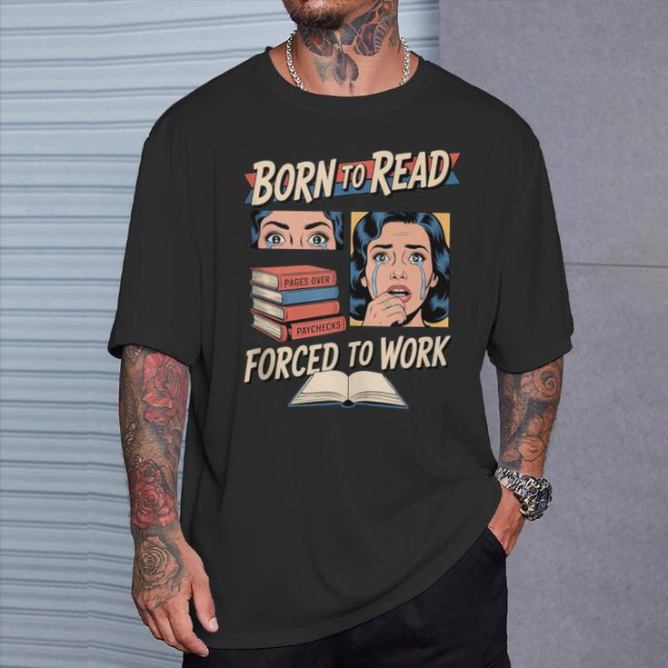 Born To Read For Book Lovers T-Shirt Gifts for Him