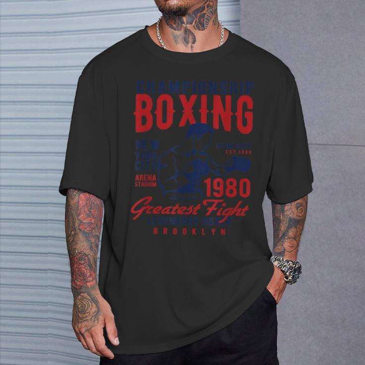 Boxing 伝説のボクサー 最大の戦い チャンピオンシップ ボクシング Tシャツ 彼への贈り物