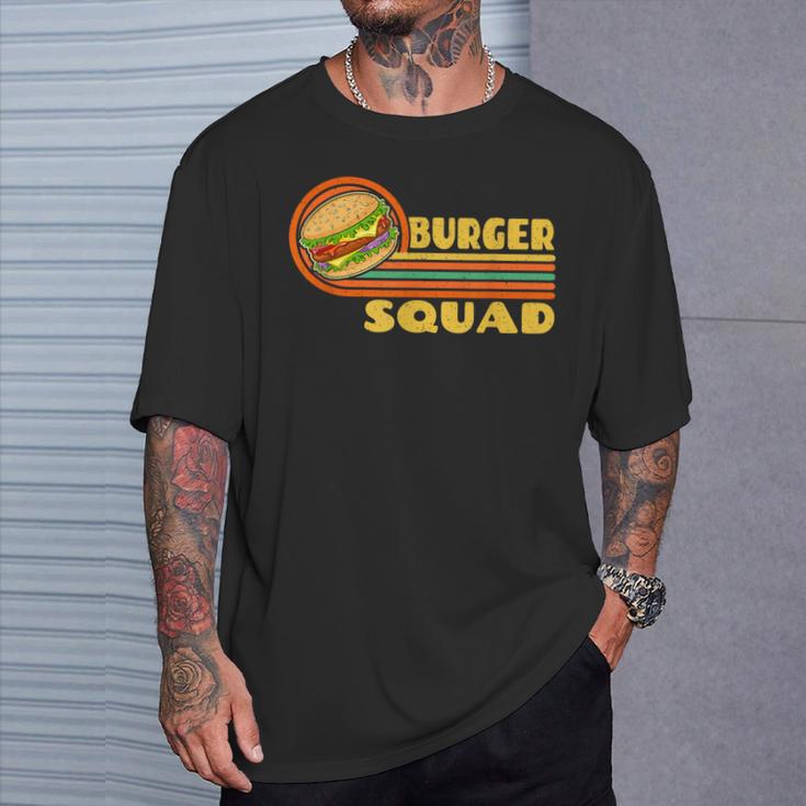 Burgerquad チーズバーガー 食通愛好家チーム ハンバーガー Tシャツ 彼への贈り物