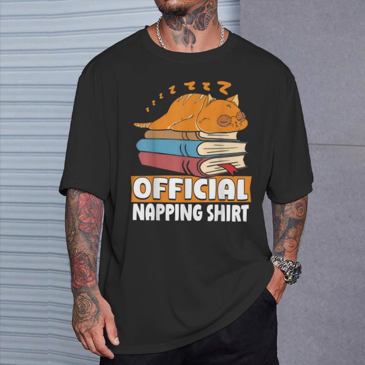 Cat Sleeping Napping Bookworm Reading Book Lover Book Nerd Men Women Kids T-Shirt Gifts for Him Cat Sleeping Napping Bookworm Reading Book Lover Book Nerd Men Women Kids T-Shirt Gifts for Him