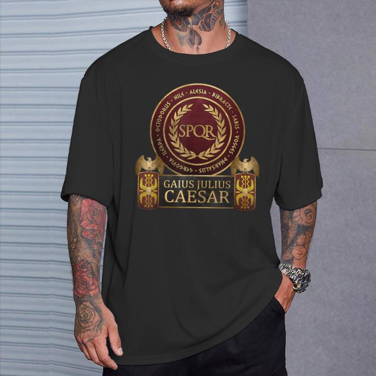 Cayo Julio César Batallas De La Antigua Roma Camiseta unisex Regalos para él