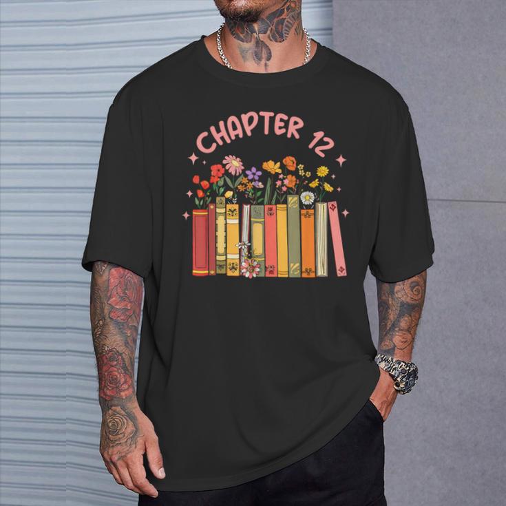 Chapter 12th Birthday Bookworm 12 Years Old For Book Loves T-Shirt Gifts for Him