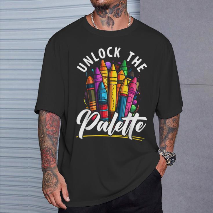 Coloring Book Lover Childrens Book Drawing Coloring Color T-Shirt Gifts for Him