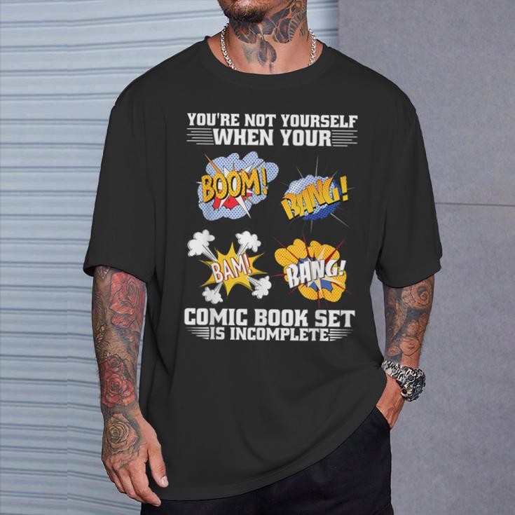 Comic Book Collecting Gear Collection Comics Collector T-Shirt Gifts for Him Comic Book Collecting Gear Collection Comics Collector T-Shirt Gifts for Him