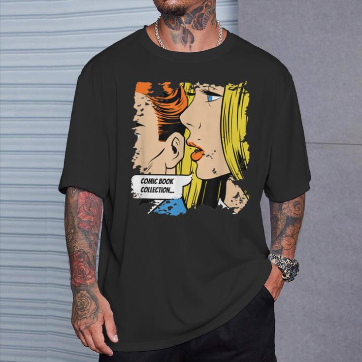Comic Book Collection Comic Book Collector T-Shirt Gifts for Him