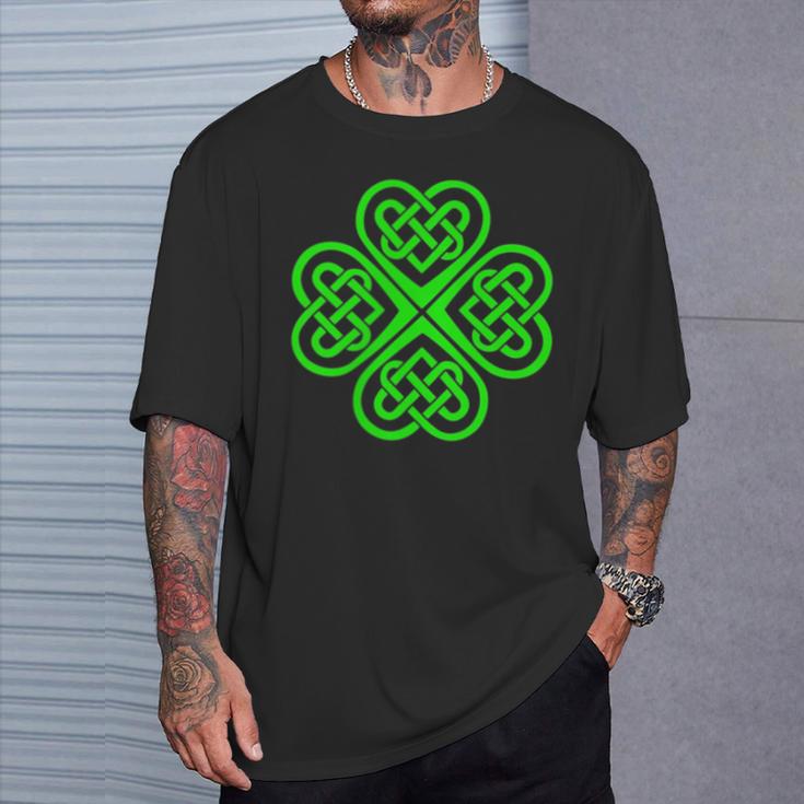 Con Diseño De Trébol Celta Nudo Celtaímbolohamrock Camiseta unisex Regalos para él