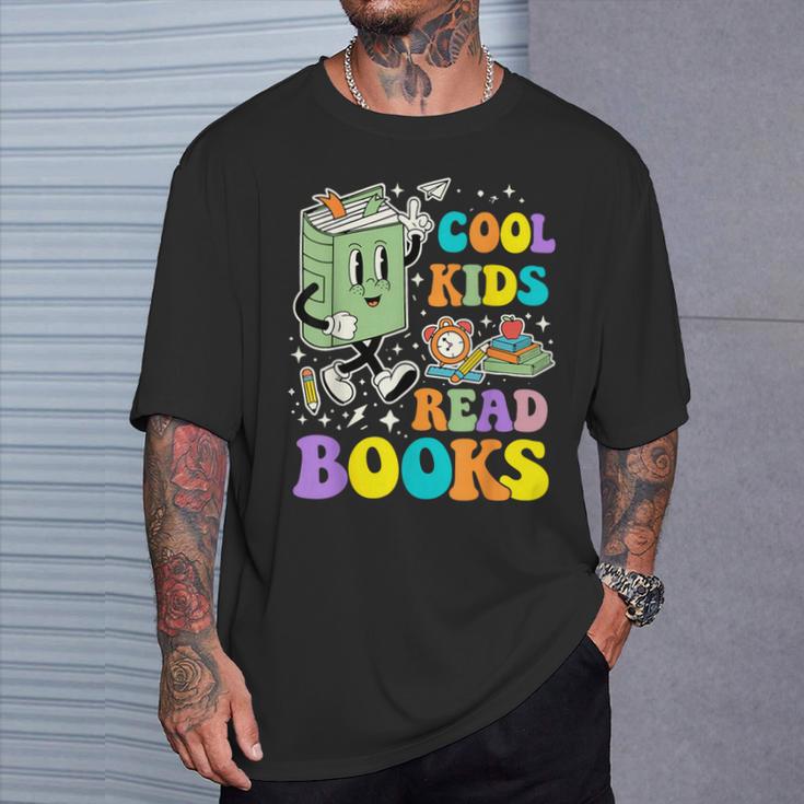 Cool Kids Read Books Teacher Bookworm Librarian Book Lover T-Shirt Gifts for Him