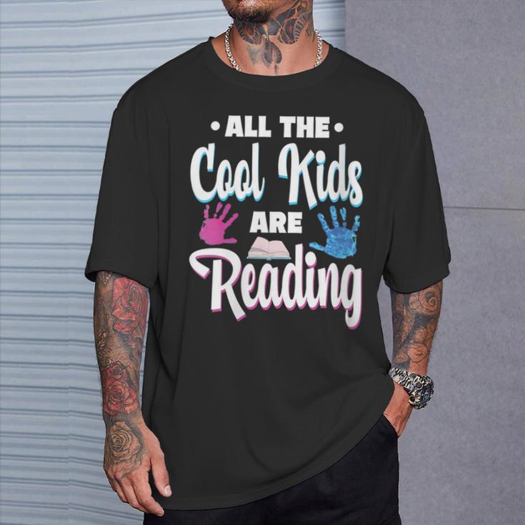 All The Cool Kids Are Reading Book Vintage Retro Sunset T-Shirt Gifts for Him All The Cool Kids Are Reading Book Vintage Retro Sunset T-Shirt Gifts for Him