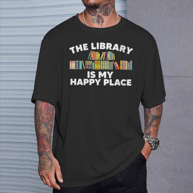 Cool Library Art For Men Women Bookworm Librarian Book Lover T-Shirt Gifts for Him