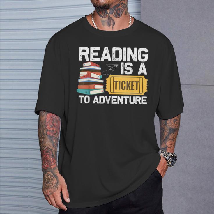 Cool Reading For Men Women Read Books Library Book Lovers T-Shirt Gifts for Him
