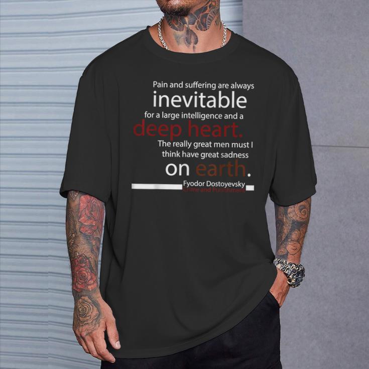 Crime And Punishment Fyodor Dostoyevsky Book QuoteShirt T-Shirt Gifts for Him Crime And Punishment Fyodor Dostoyevsky Book QuoteShirt T-Shirt Gifts for Him