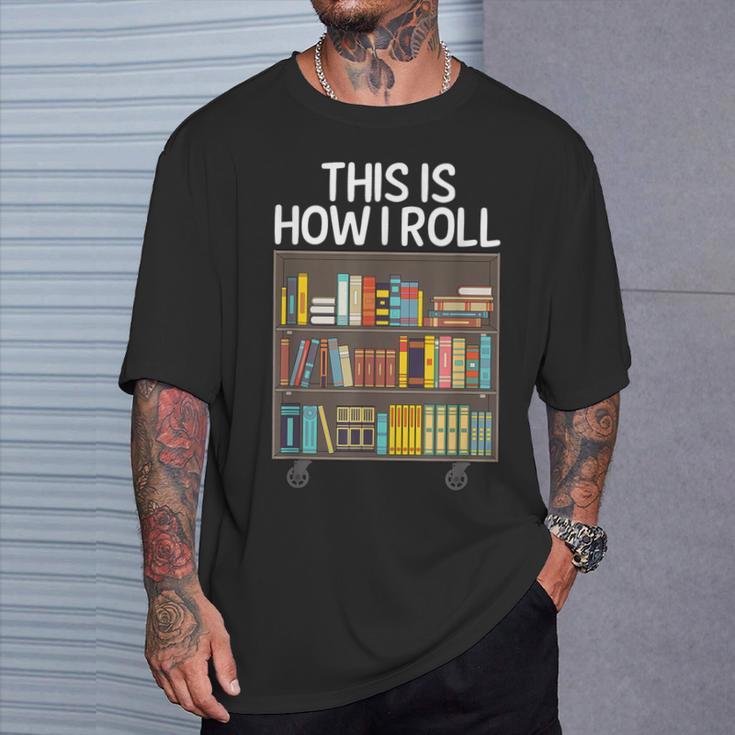Cute Library Art For Men Women Book Reader School Librarian T-Shirt Gifts for Him