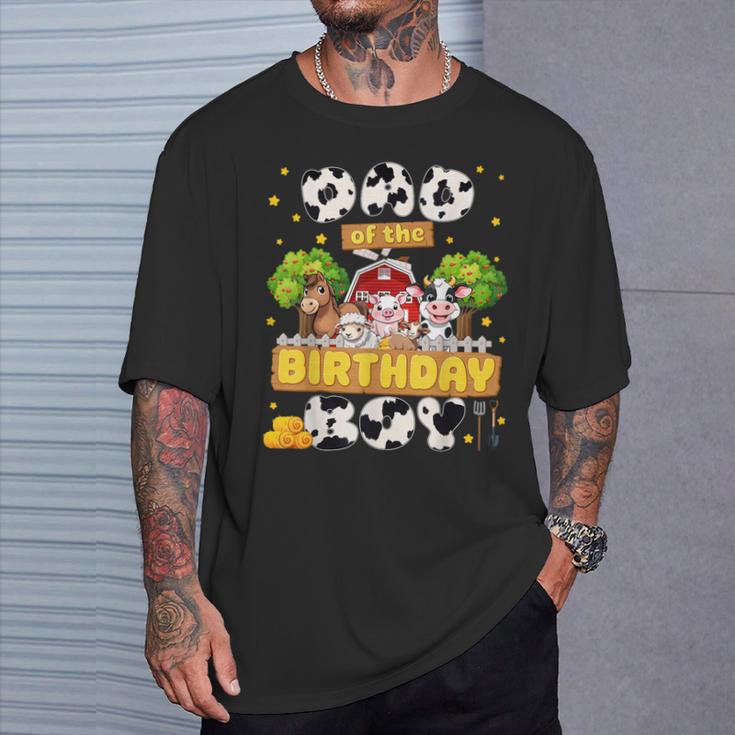 Dad And Mom Of The Birthday Boy Farm Family Matching Party T-Shirt Gifts for Him Dad And Mom Of The Birthday Boy Farm Family Matching Party T-Shirt Gifts for Him