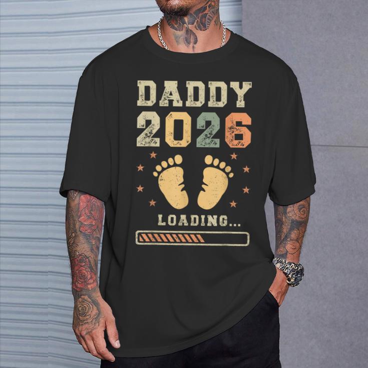 Daddy 2026 Loading Paternità Futuro Papà Maglietta Regalos para él