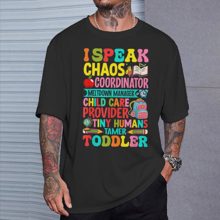 Daycare Teacher Ipeak Toddler Preschool Kindergarten Tシャツ 彼への贈り物